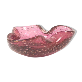 Murano bullicante glass ashtray or bowl from Barovier & Toso, 1960s