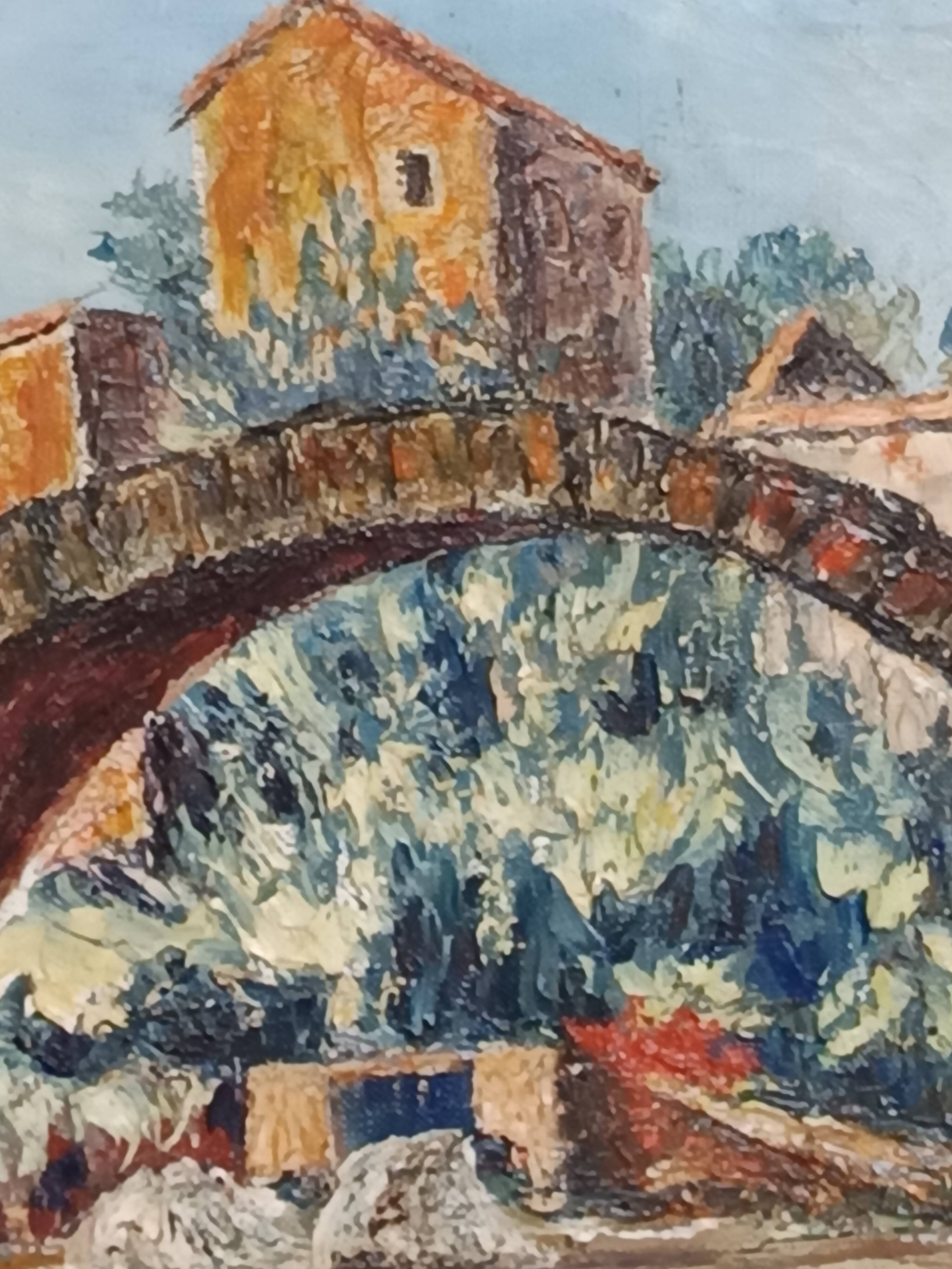 oil on canvas by the Provençal painter L C Benazeth