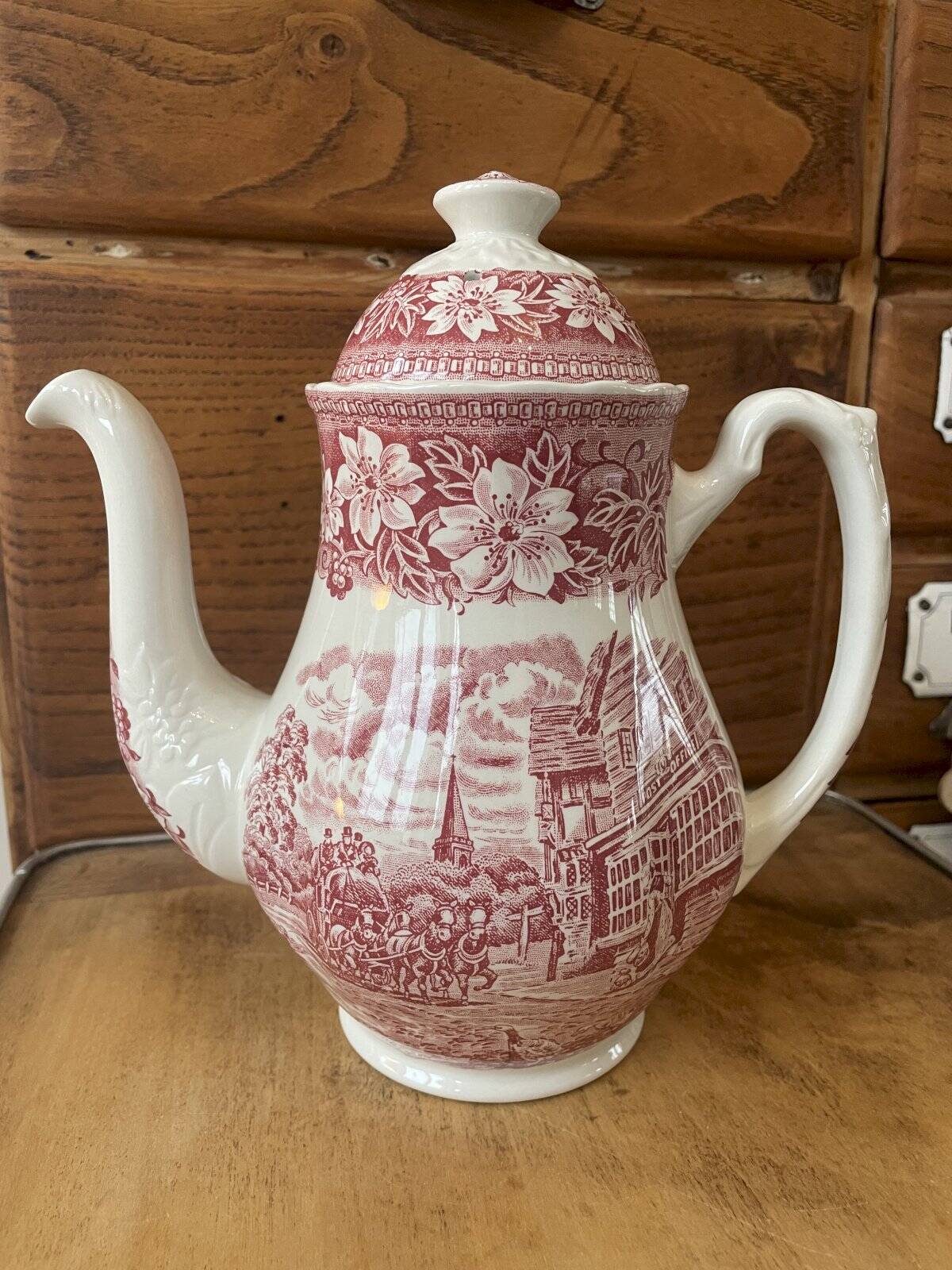 Royal Tudor Ware English earthenware teapot and coffee pot