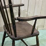 Fauteuil anglais en orme - fin XIXème