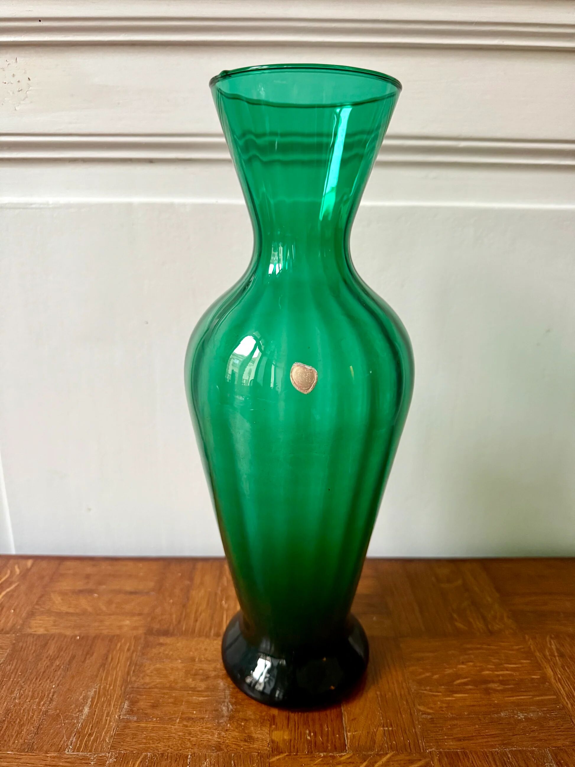 Italian blown glass vase