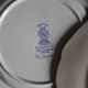 A set of 6 flat plates pairs Sarreguemines Lunéville Blue Flowers.
