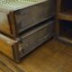 Commode scriban Piémontaise galbée en marqueterie