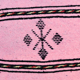 Berber cushion with pink trim