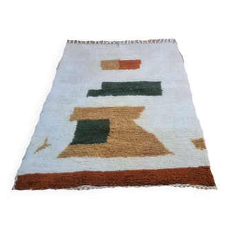 Handmade wool Berber rug 150 X 100 CM