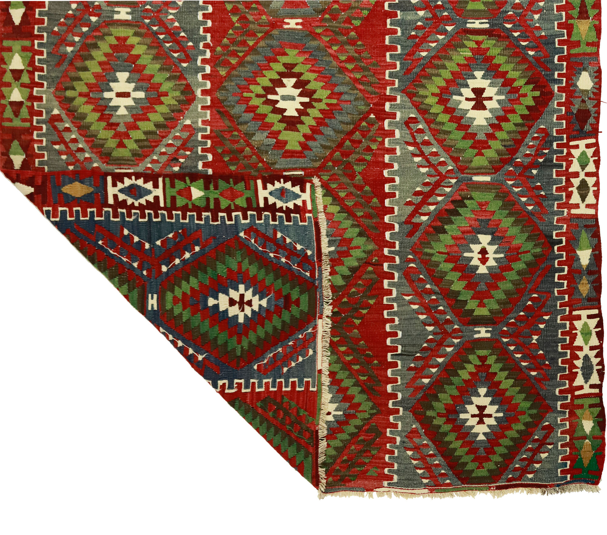 Anatolian handmade kilim rug 287 cm x 170 cm