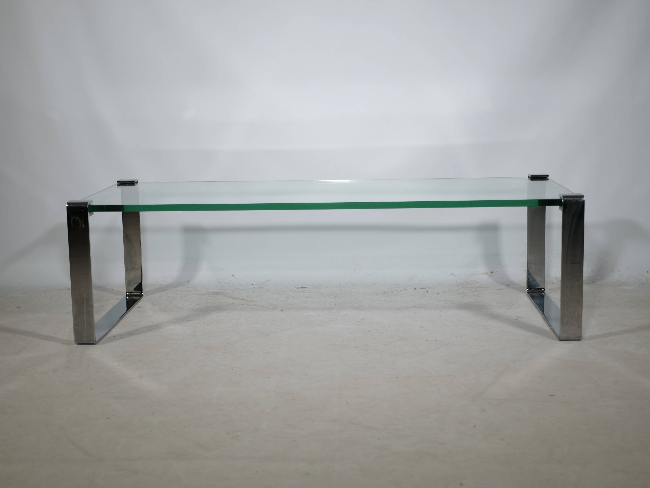 Glass Chrome Coffee Table Draenert 1022 1970s