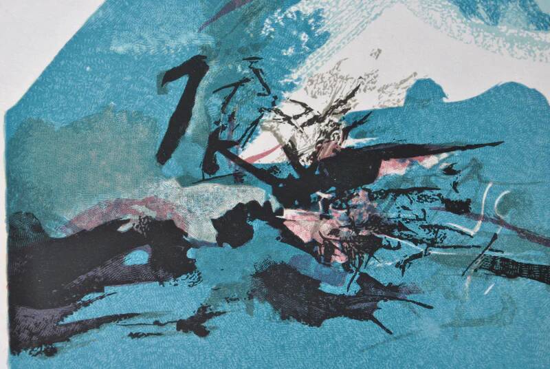 ZAO Wou-Ki: The Abyss, Woodcut