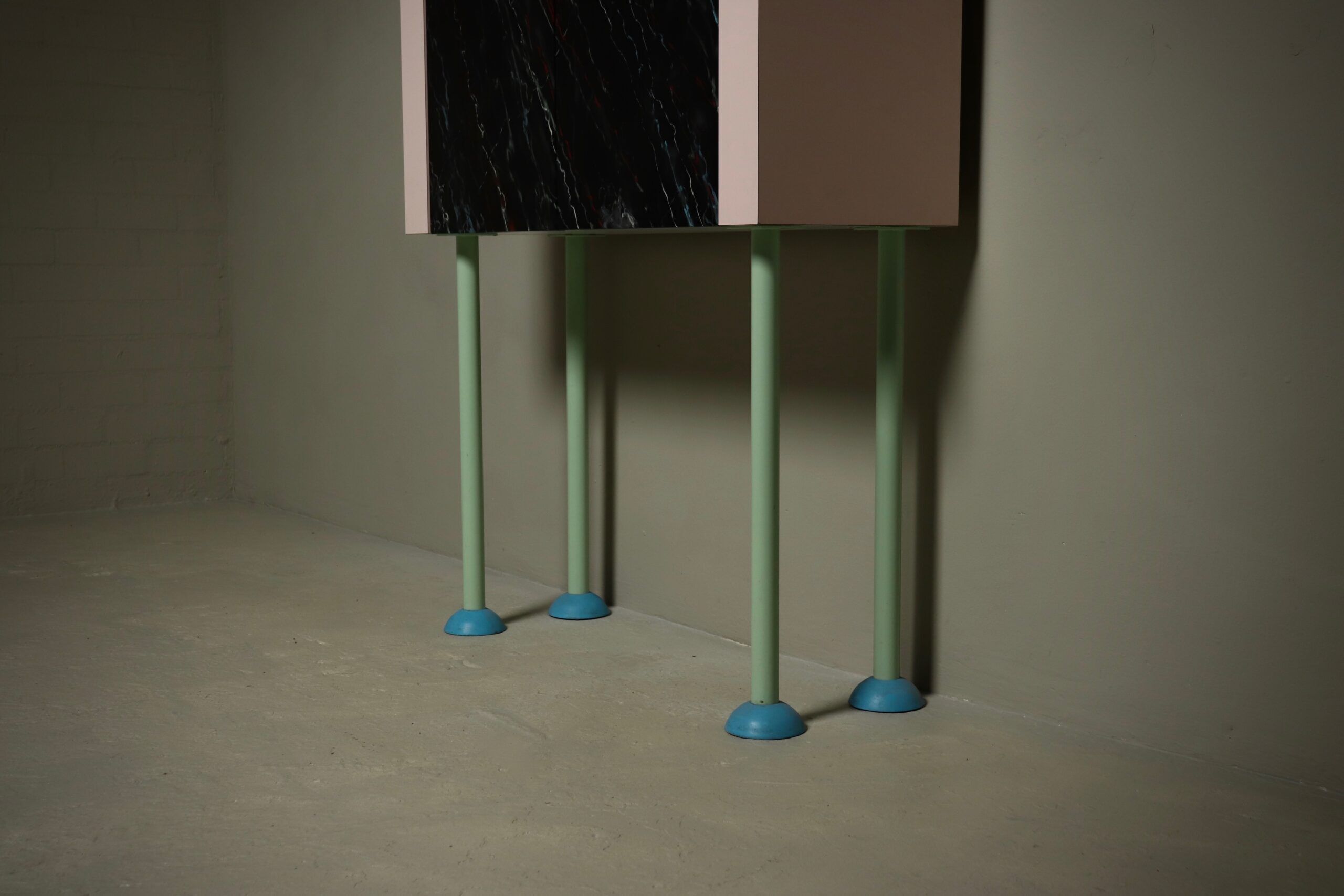 Memphis style cabinet by Dutch architect Wim Hofman 1980s