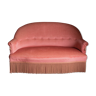 Old pink toad bench