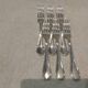 6 silver-plated metal table forks by Christofle silversmiths, Albi pattern