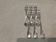 6 silver-plated metal table forks by Christofle silversmiths, Albi pattern