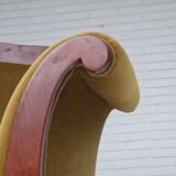 1950s, Danish 2-seater sofa in Biedermeier style, furniture velour.