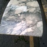 Marble and metal bistro table