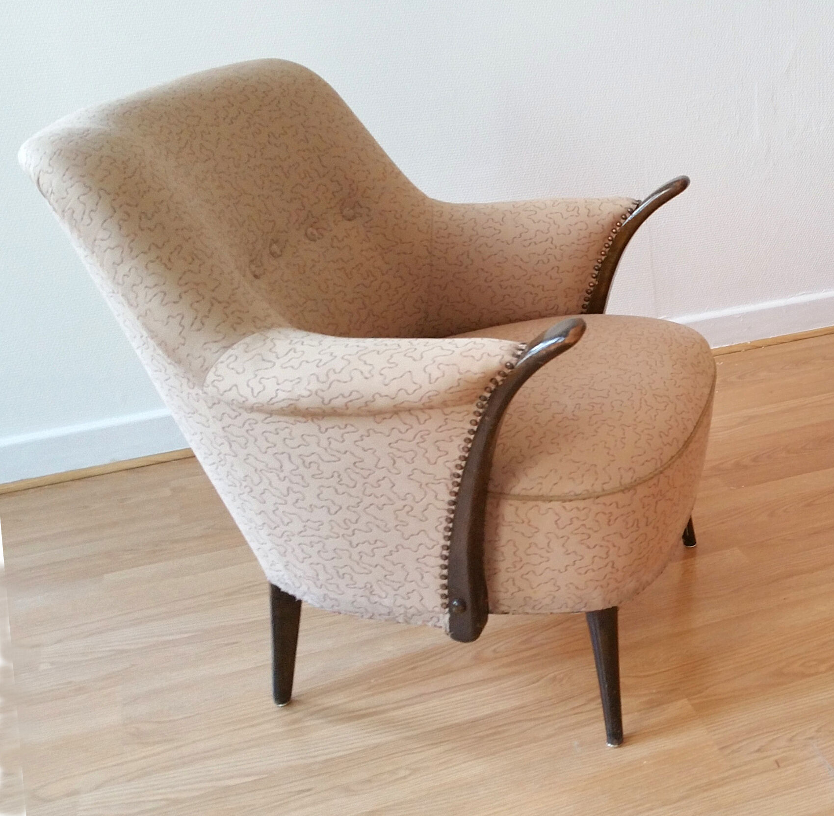 Danish chair organic 50s/60s (two are available)