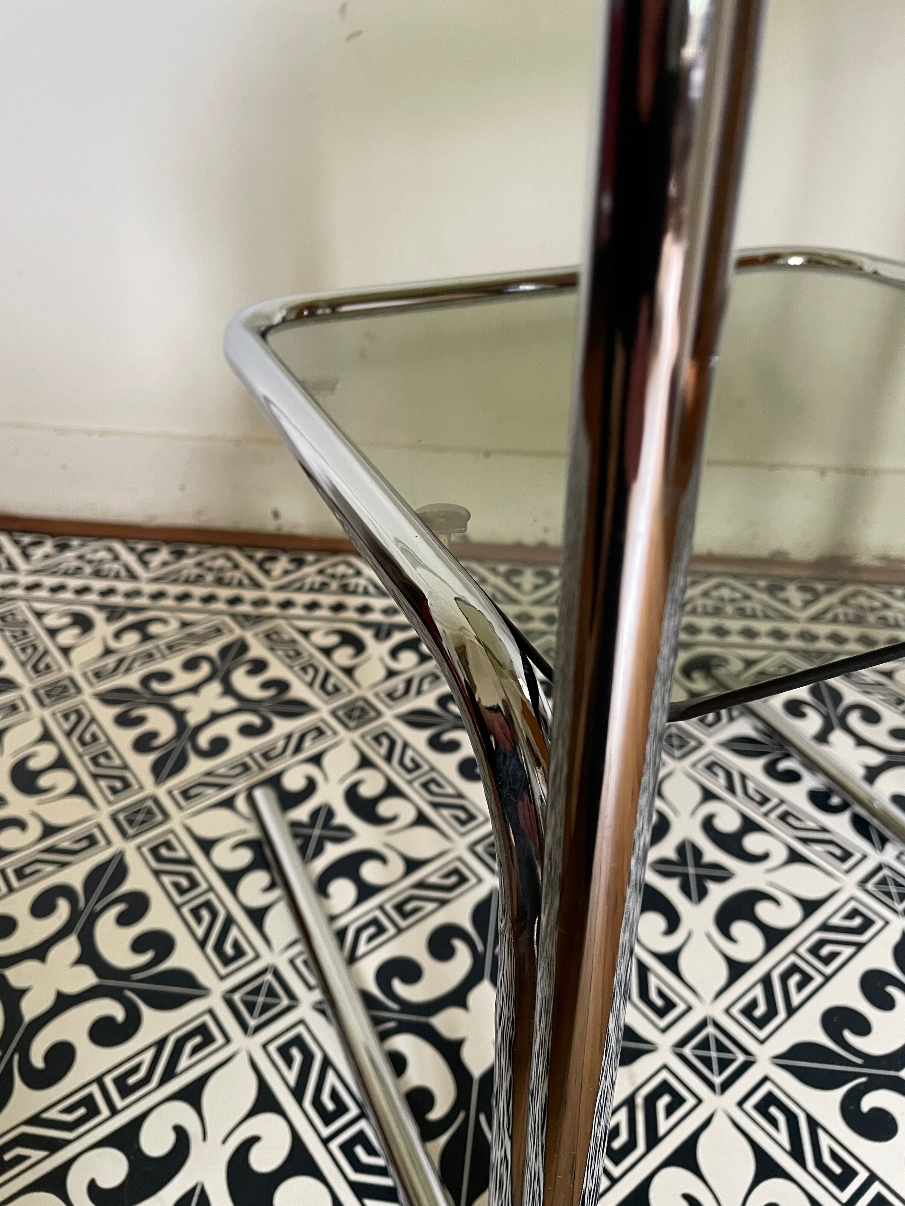 Vintage chrome side table 1970
