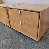 Set of 2 vintage bedside tables Gauthier France