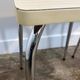 Pair of vintage stools, white formica and chrome