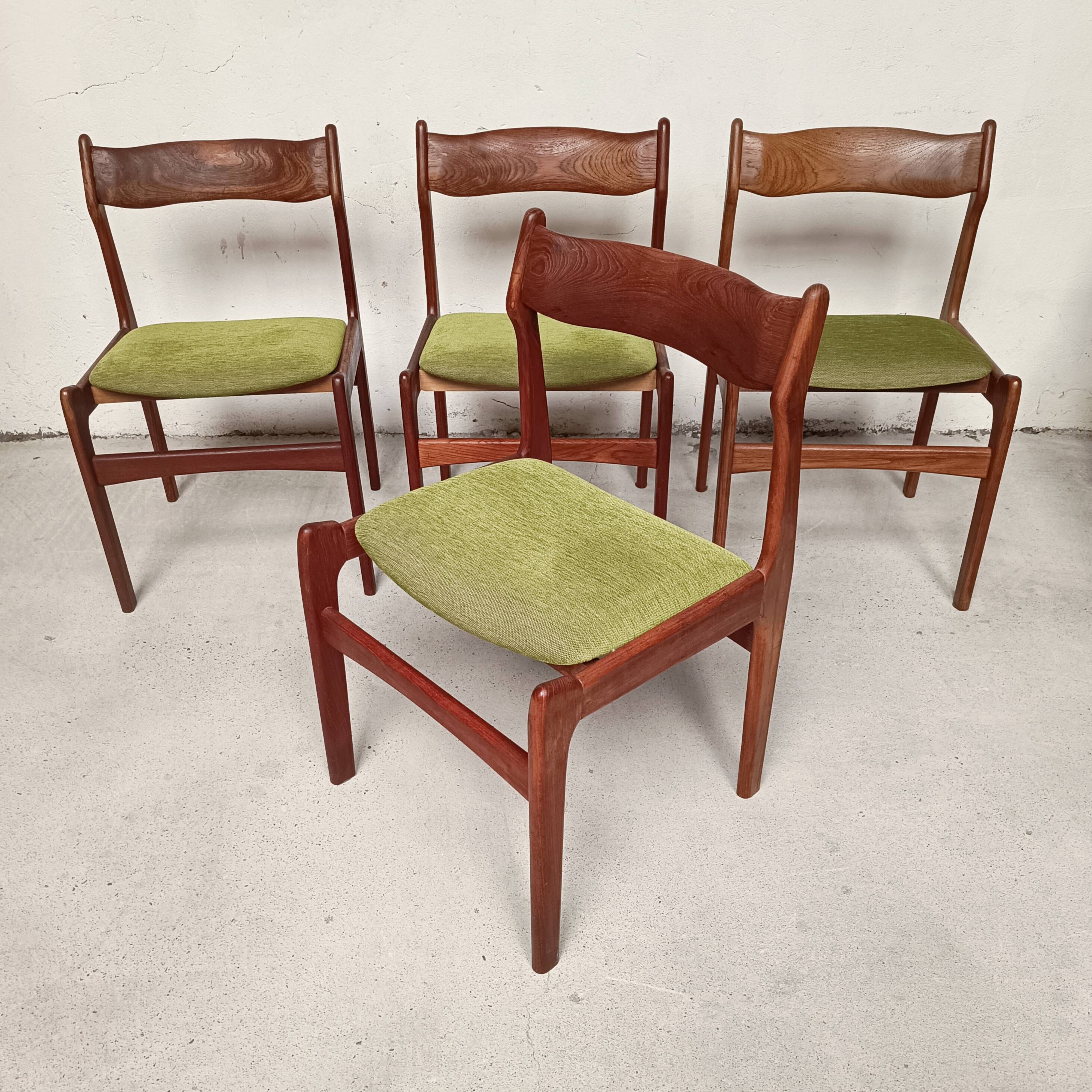 4 chaises scandinaves, 1960