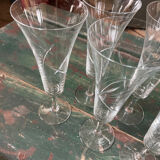 8 champagne flutes RGR