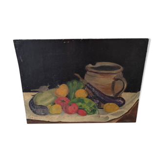 Still life with sandstone pitcher