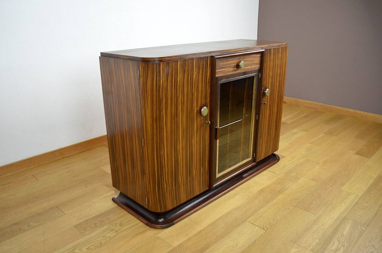 Somptueux dressoir Epoque Art-Déco 1930 en Macassar