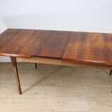 Scandinavian extendable rosewood dining table, 1960s