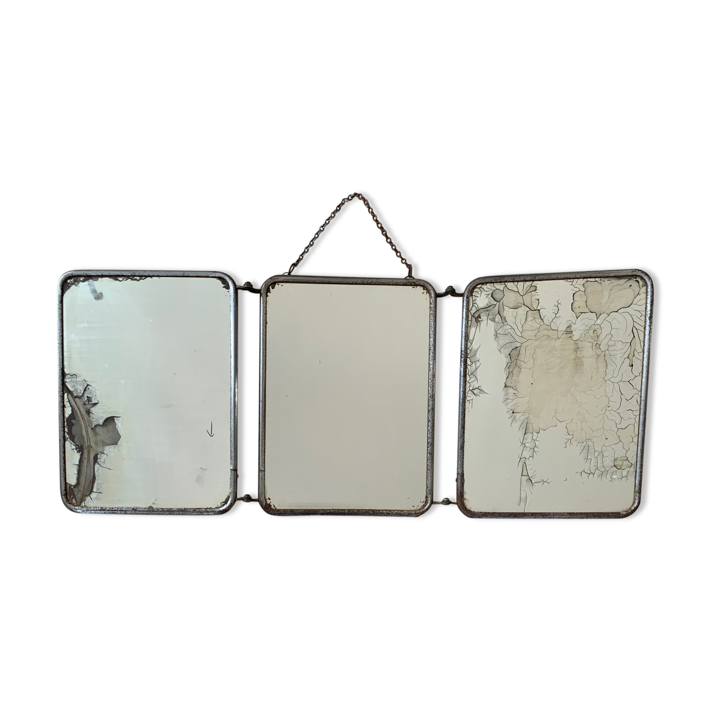 Miroir triptyque ancien