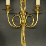 Paire d'appliques aux cors de chasse style Louis XVI - Hettier & Vincent