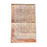 Nappe indienne rose poudré blockprint 150x250cm