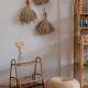Wicker pouffe "Basile"