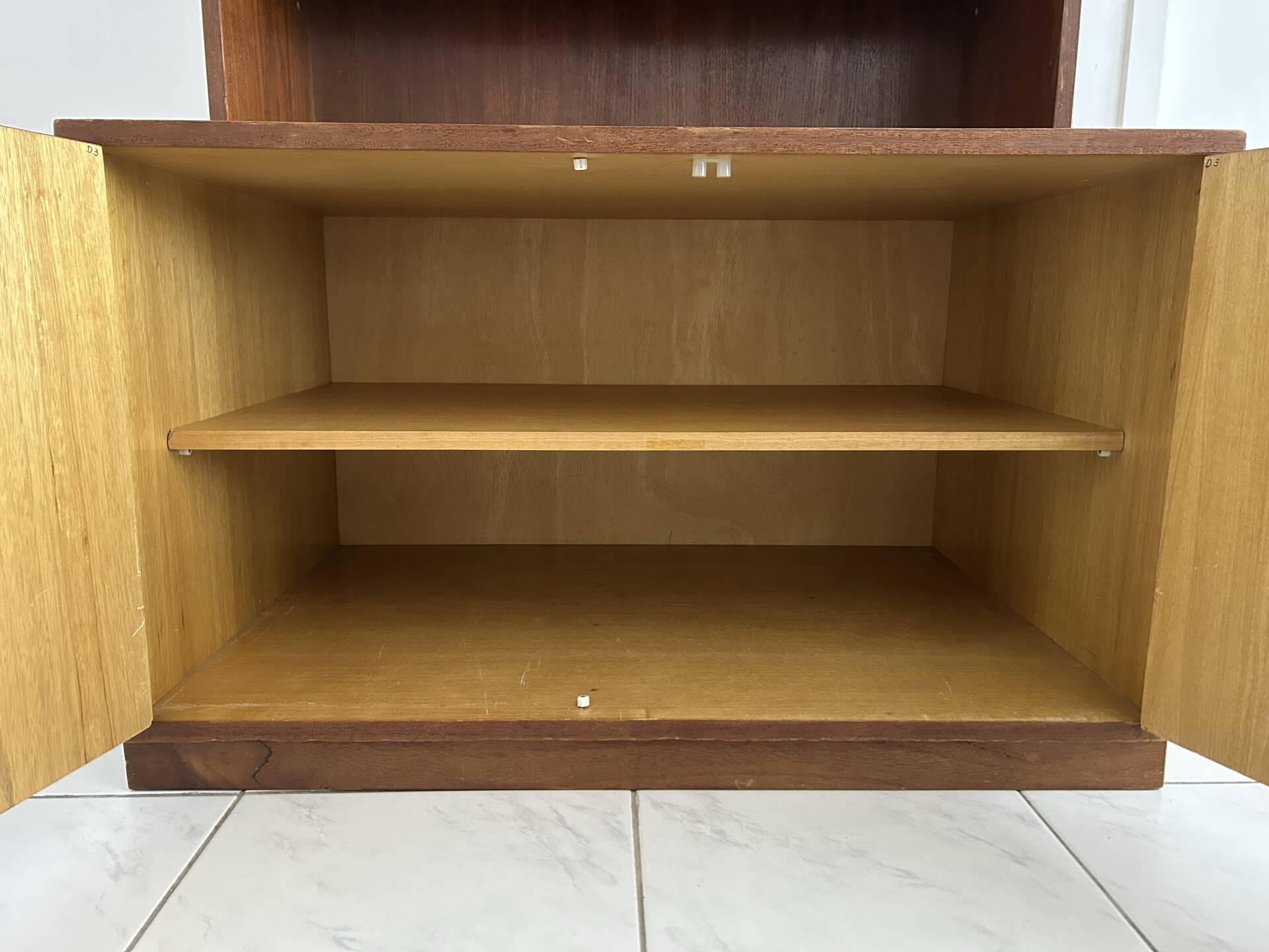 Vintage mid century modern bookcase Scandinavian style