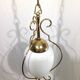 1-light lantern in gold metal