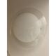 Contemporary multicolored reeds white murano glass wall sconce