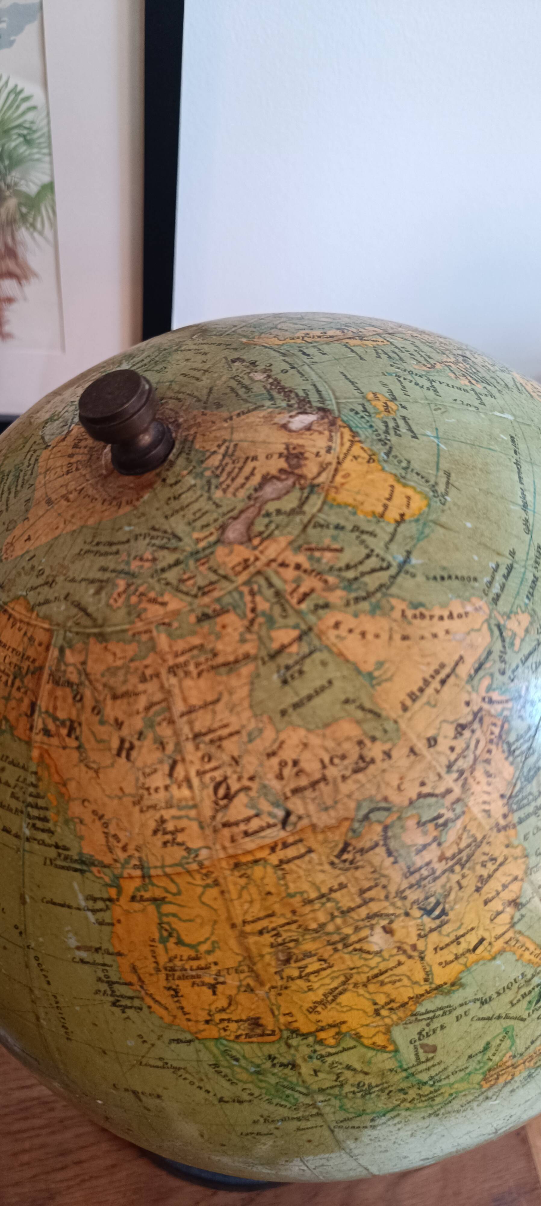 Old G Thomas globe, late 19th century
