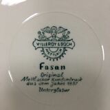 6 flat plates Villeroy and Boch model Fasan
