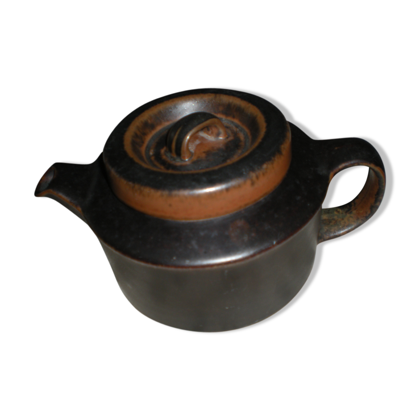 Arabia finland ruska collection signed teapot