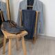 Nordic design wooden stool model ypperlig by ikea with a minimalist seat.