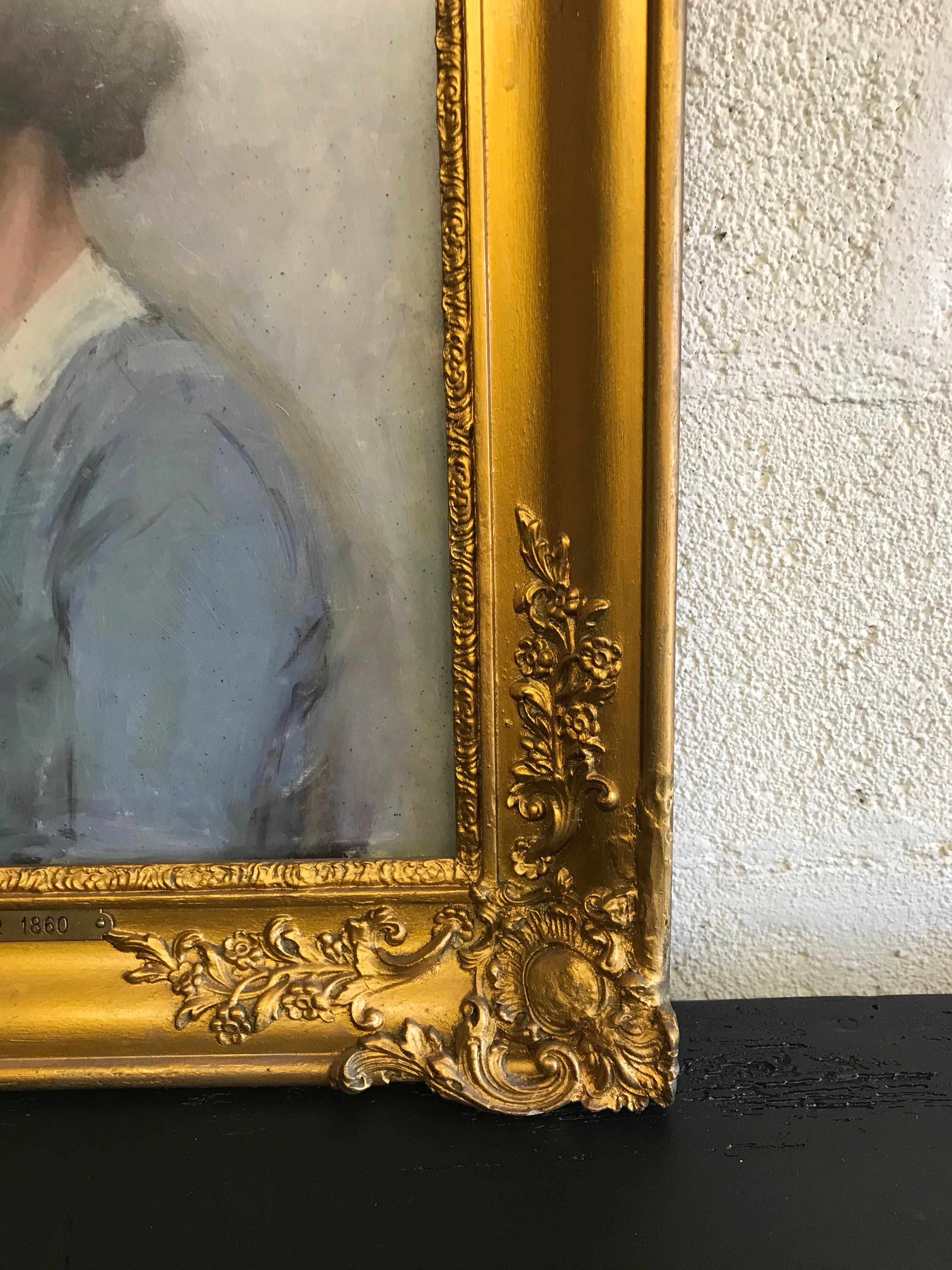 Beautiful framed portrait of Emile Chepfer