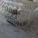 Pressed glass wall light