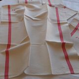 Set of 12 old tea towels