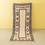 Vintage azilal, berber rug, 123 x 295