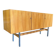 Vintage wooden sideboard with chrome legs