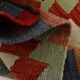 6x10 Green & Red Tribal Vintage Kilim Rug, 199x320Cm