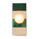 Ceramic zellige wall light