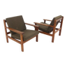 Set of 2 Scandinavian teak armchairs, Poul Volther, Gemla Möbler, Sweden, 1960