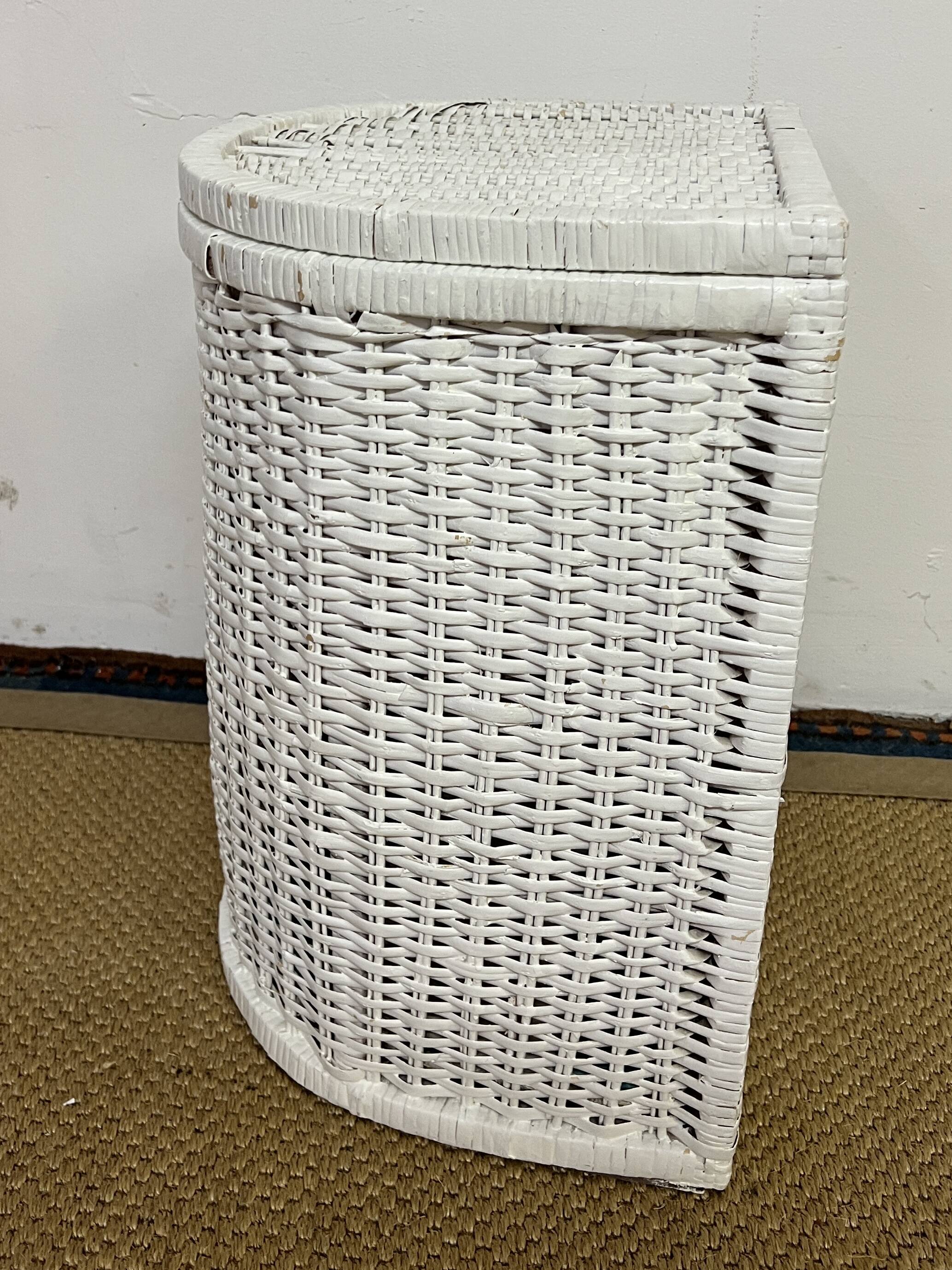 Rattan laundry basket