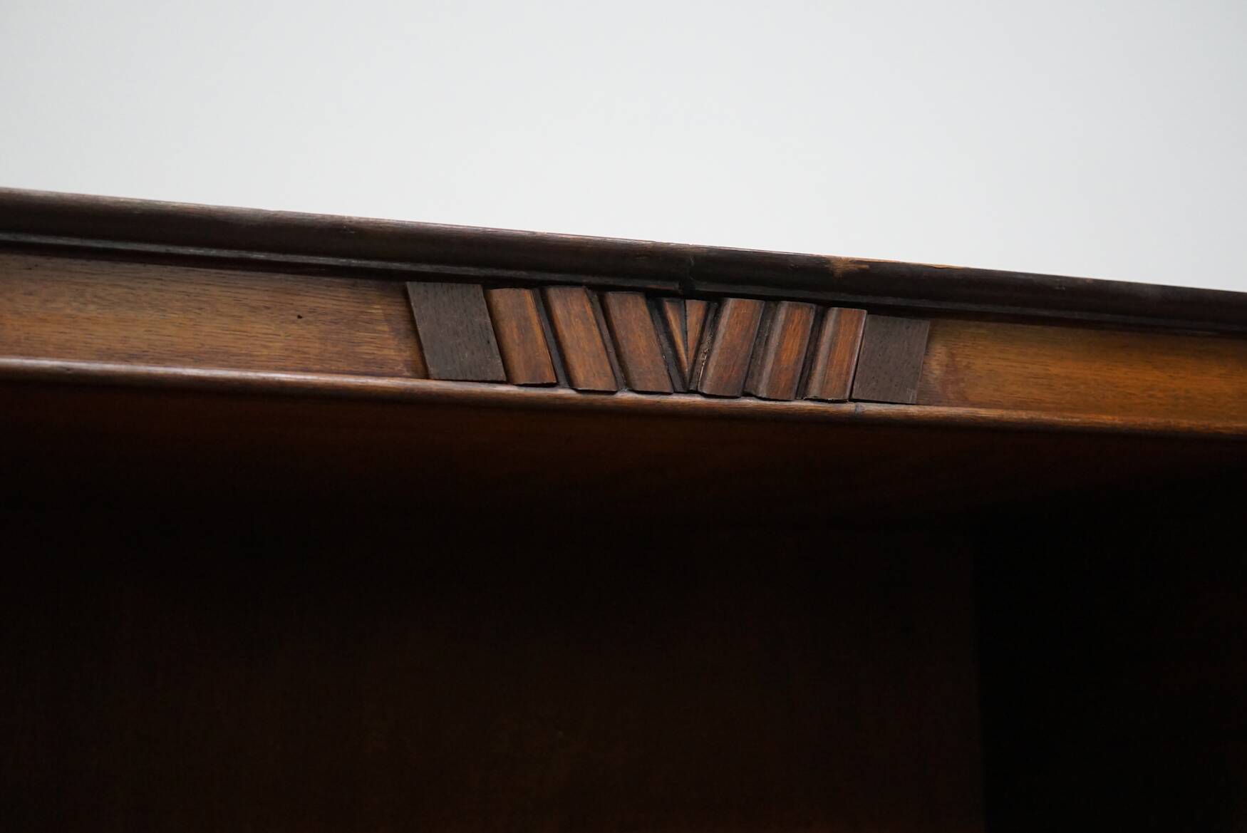 Large Antique Art Deco German Oak Chocolate Shop Cabinet, 1920s