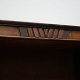 Large Antique Art Deco German Oak Chocolate Shop Cabinet, 1920s