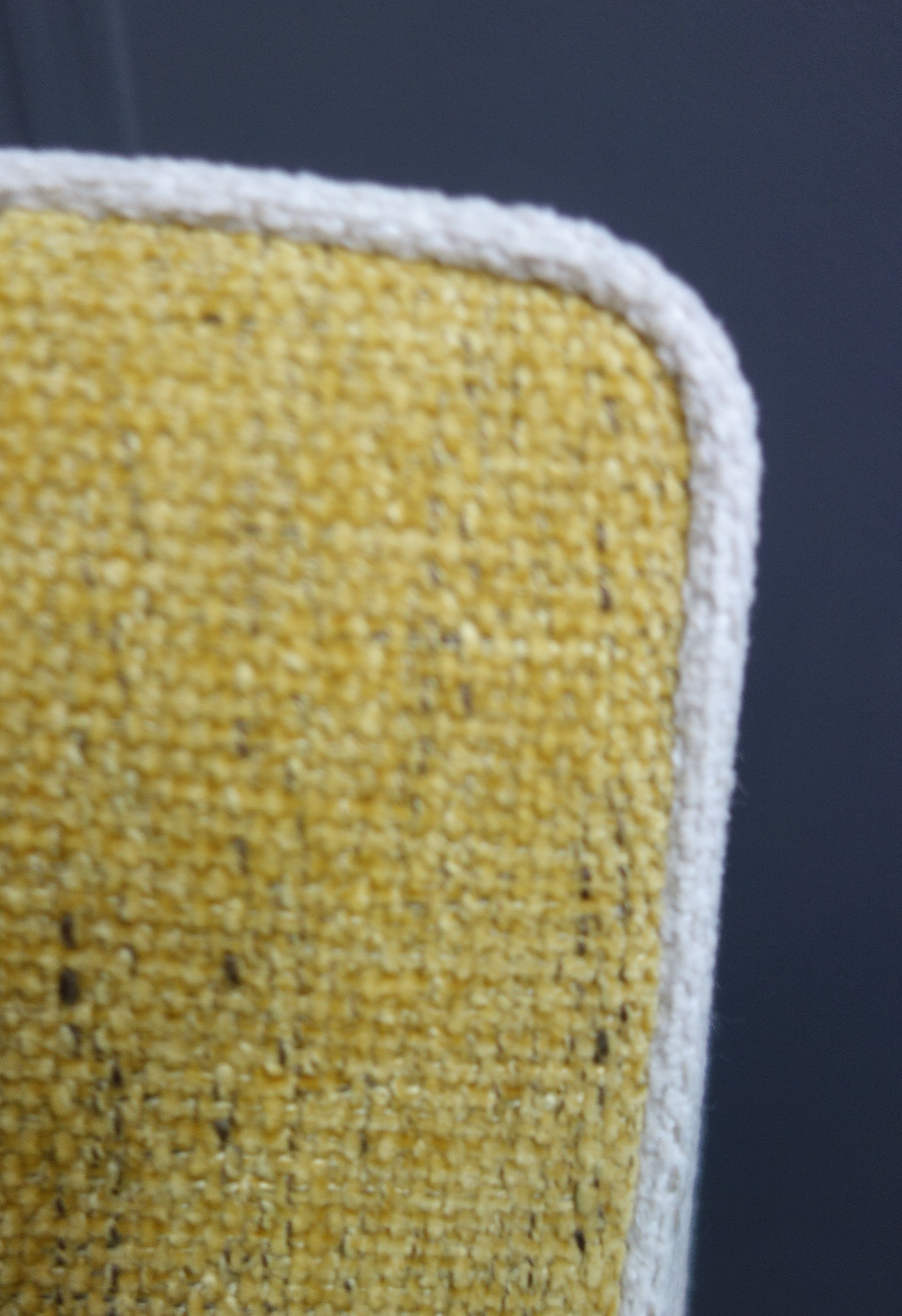 Jindrich halabala chairs yellow and white